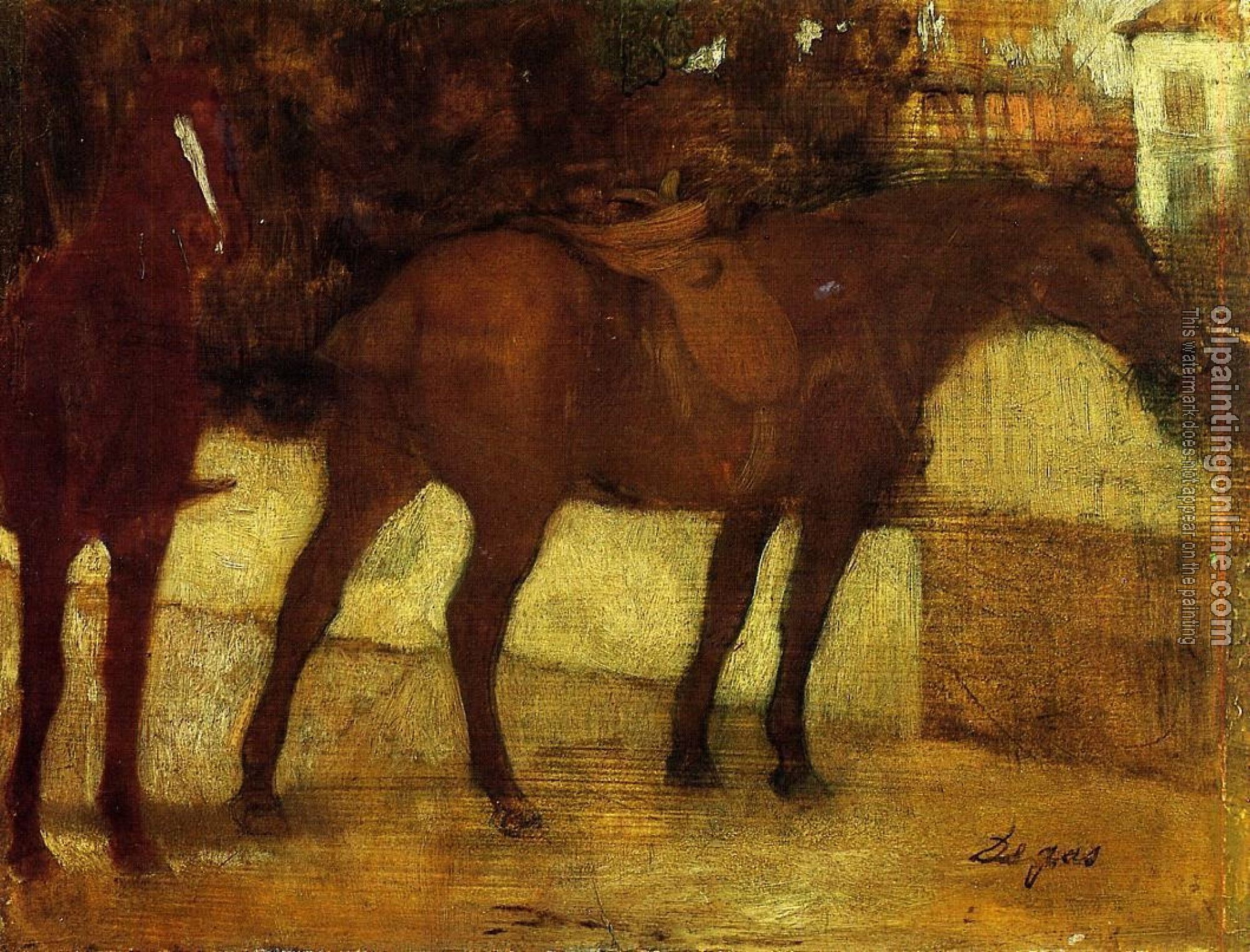 Degas, Edgar - Study of Horses